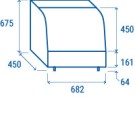 COOL HEAD - Vitrine réfrigérée de comptoir blanche 100 litres RC 100W