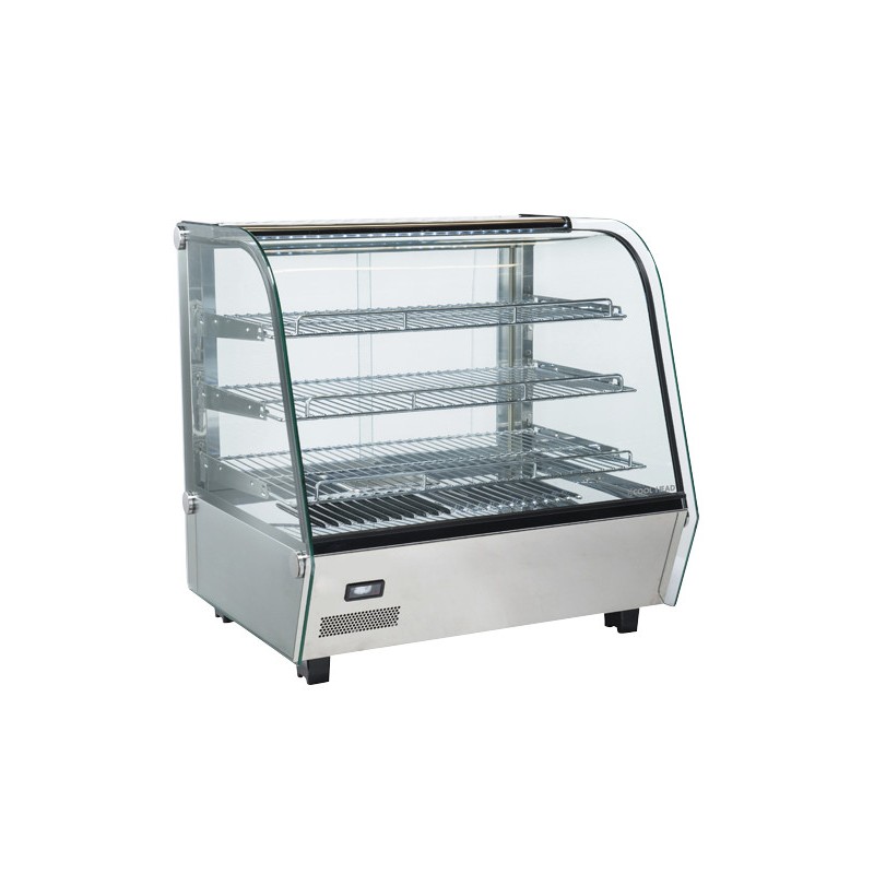 COOL HEAD - Vitrine chauffante de comptoir 120 litres RH 120