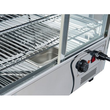COOL HEAD - Vitrine chauffante de comptoir 120 litres RH 120
