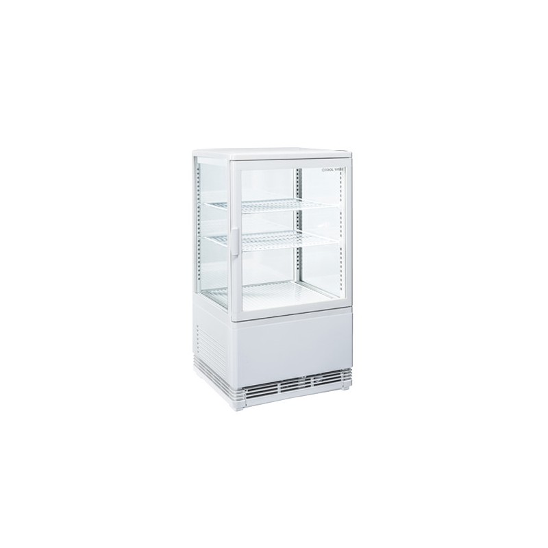 COOL HEAD - Vitrine réfrigérée verticale 58 litres blanche
