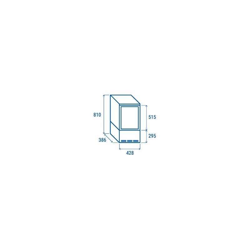 COOL HEAD - Vitrine réfrigérée verticale 58 litres blanche