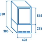 COOL HEAD - Vitrine réfrigérée verticale 58 litres blanche