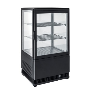 COOL HEAD - Vitrine réfrigérée verticale 58 litres noire