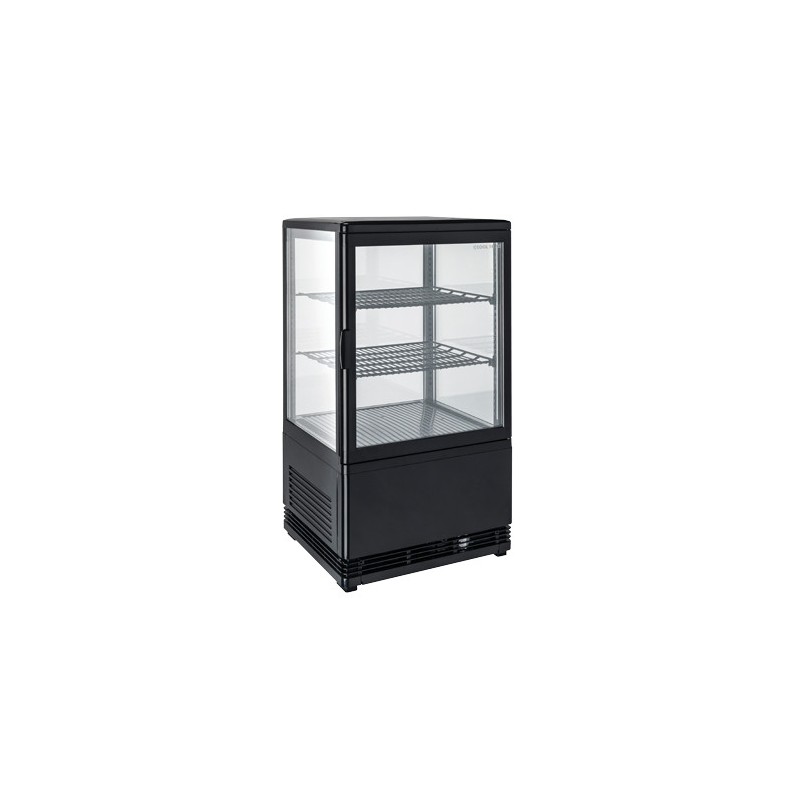 COOL HEAD - Vitrine réfrigérée verticale 58 litres noire