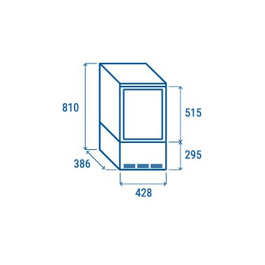 COOL HEAD - Vitrine réfrigérée verticale 58 litres noire
