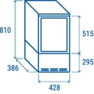 COOL HEAD - Vitrine réfrigérée verticale 58 litres noire