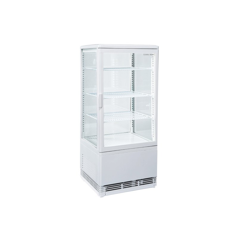 COOL HEAD - Vitrine réfrigérée verticale de 78 litres blanche