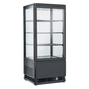 COOL HEAD - Vitrine réfrigérée verticale 78 litres noir