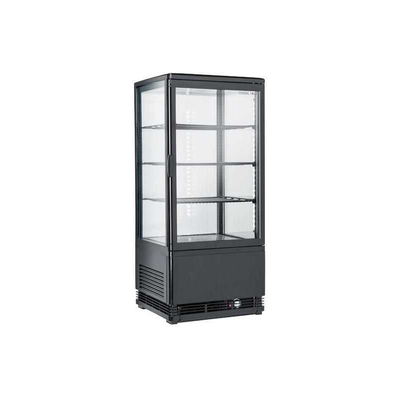 COOL HEAD - Vitrine réfrigérée verticale 78 litres noir