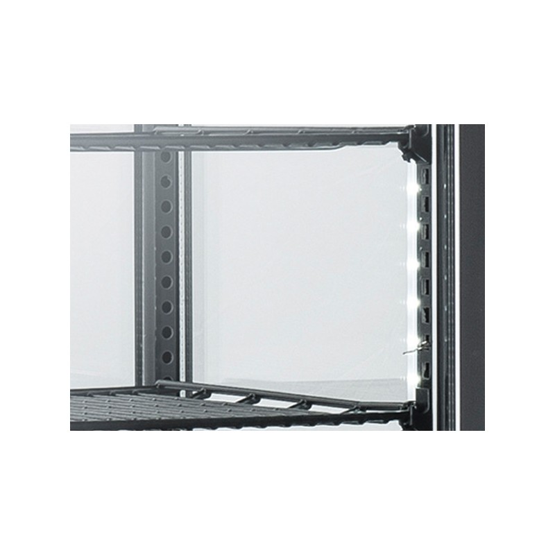 COOL HEAD - Vitrine réfrigérée verticale 78 litres noir