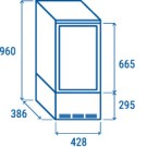COOL HEAD - Vitrine réfrigérée verticale 78 litres noir