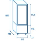 COOL HEAD - Vitrine réfrigérée verticale - 235 litres blanche