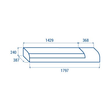 COOL HEAD - Vitrine réfrigérée pour SUSHI RS 80