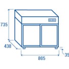 COOL HEAD - Armoire à verres en libre - service 100 litres