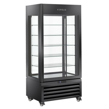 COOL HEAD - Vitrine réfrigérée 600 litres noire VRP 604B
