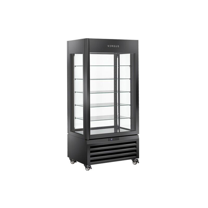 COOL HEAD - Vitrine réfrigérée 600 litres noire VRP 604B