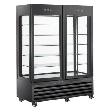 COOL HEAD - Vitrine Réfrigérée 804B - 800 l Noire VRP 804B