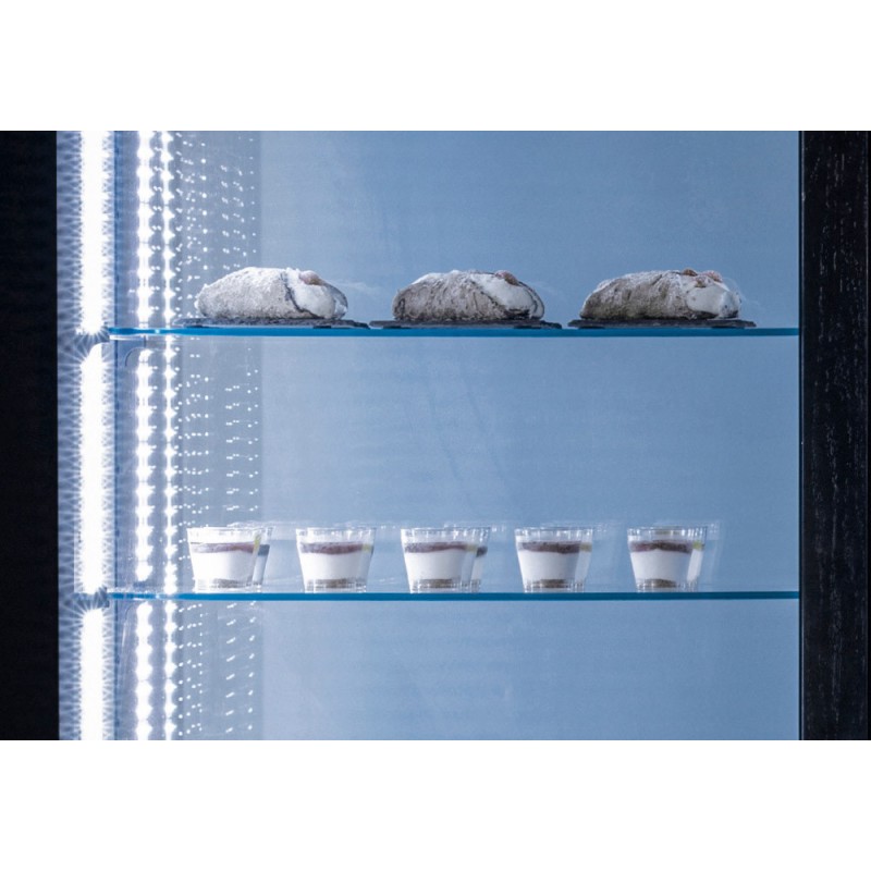 COOL HEAD - Vitrine Réfrigérée 804B - 800 l Noire VRP 804B