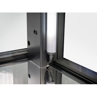 COOL HEAD - - Vitrine de congélation 440 litres noire VFP 404B