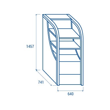 COOL HEAD - Vitrine réfrigérée 180 litres noire FT 188B