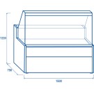 COOL HEAD - Comptoir réfrigéré libre-service WTE 150