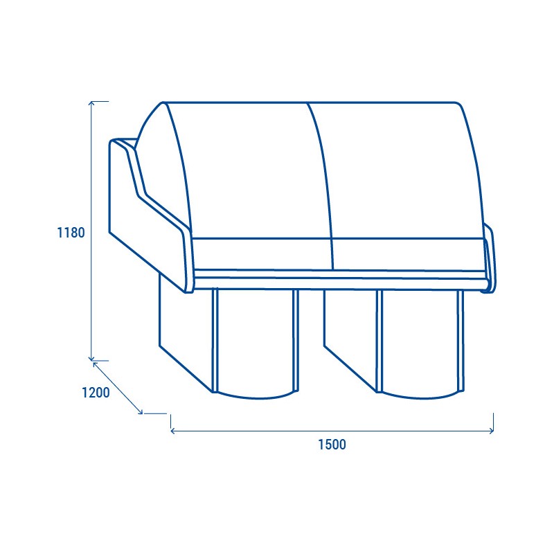 COOL HEAD - Comptoir réfrigéré libre-service WFH 150