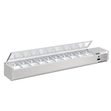 COOL HEAD -  Vitrine réfrigérée horizontale GN1/4 - VRX 14/33S/S