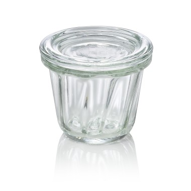 WAS - Bocal en verre + couvercle 80ml - Lot 12
