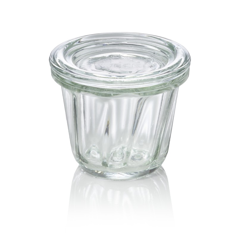 WAS - Bocal en verre + couvercle 80ml - Lot 12