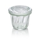 WAS - Bocal en verre + couvercle 80ml - Lot 12