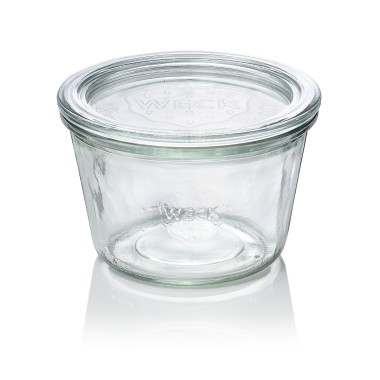 WAS - Bocal en verre + couvercle 370ml- Lot 6