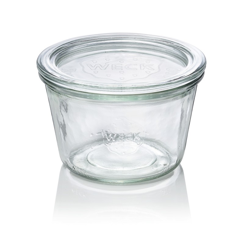 WAS - Bocal en verre + couvercle 370ml- Lot 6