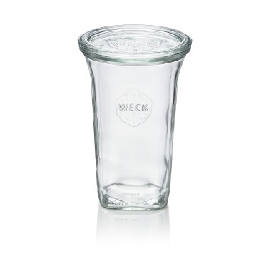 WAS - Pot en verre haut à couvercle 795ml - Lot 6