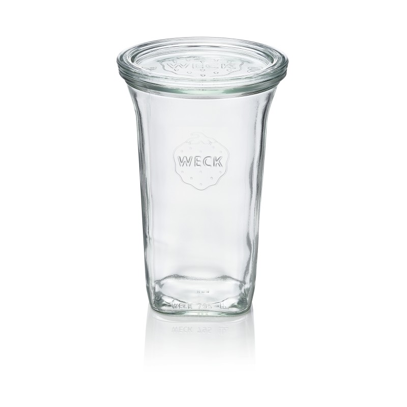 WAS - Pot en verre haut à couvercle 795ml - Lot 6