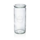 WAS - Pot en verre haut droit- couvercle 1040ml - Lot 6