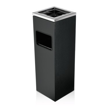 WAS - Cendrier carré sur pied  20 x 20 cm - h60cm