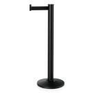 WAS - Poteau de barrière h105cm sangle 3m noir