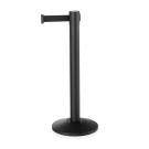WAS - Poteau de barrière h95cm sangle 4.5m noir