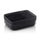WAS - Panier corbeille rectangulaire noir 27.5 x 20 x 8.5 cm