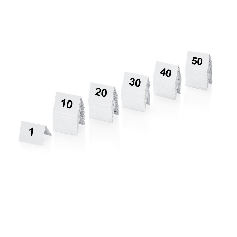 WAS - Numéro de table - Lot 50 - 5 cm