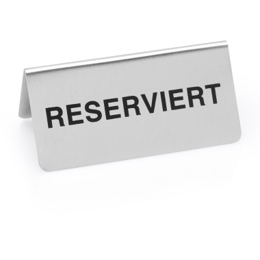 WAS - Etiquette panneau de réservation de table