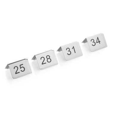 WAS - Numéros de tables ensemble de 12