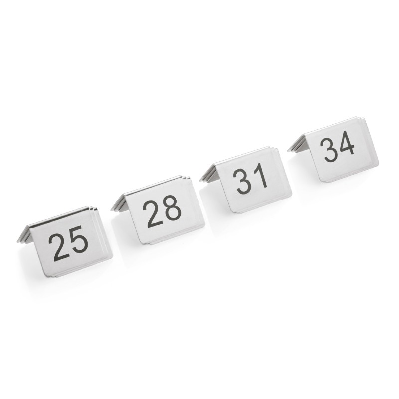WAS - Numéros de tables ensemble de 12