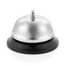 WAS - Cloche sonnette de réception bois chromé Ø8.5cm