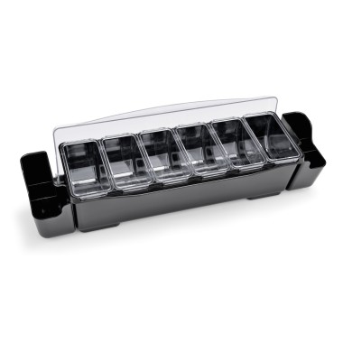 WAS - Bac porte condiments 6 compart. 57 cm