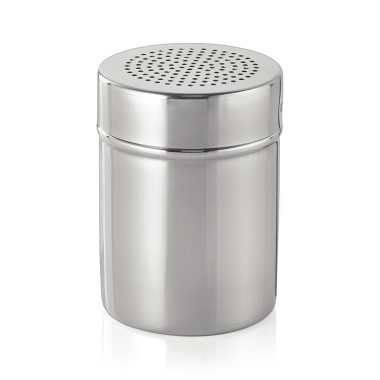 WAS - Salière acier inoxydable ronde h13.5 cm