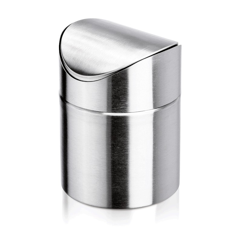 WAS - Poubelle de table à couvercle acier Ø12cm