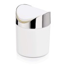 WAS - - Poubelle de table à couvercle blanche Ø12cm