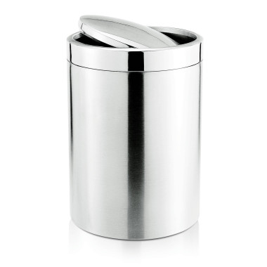 WAS - Poubelle couvercle à bascule 5l acier
