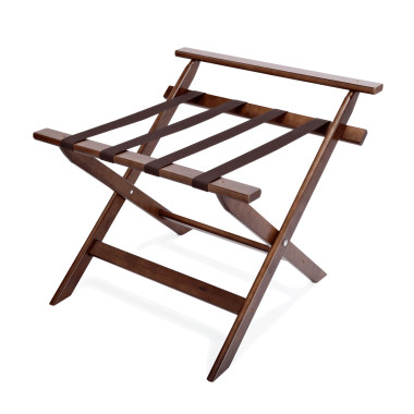 WAS - Porte-bagages pliable en bois à dosseret